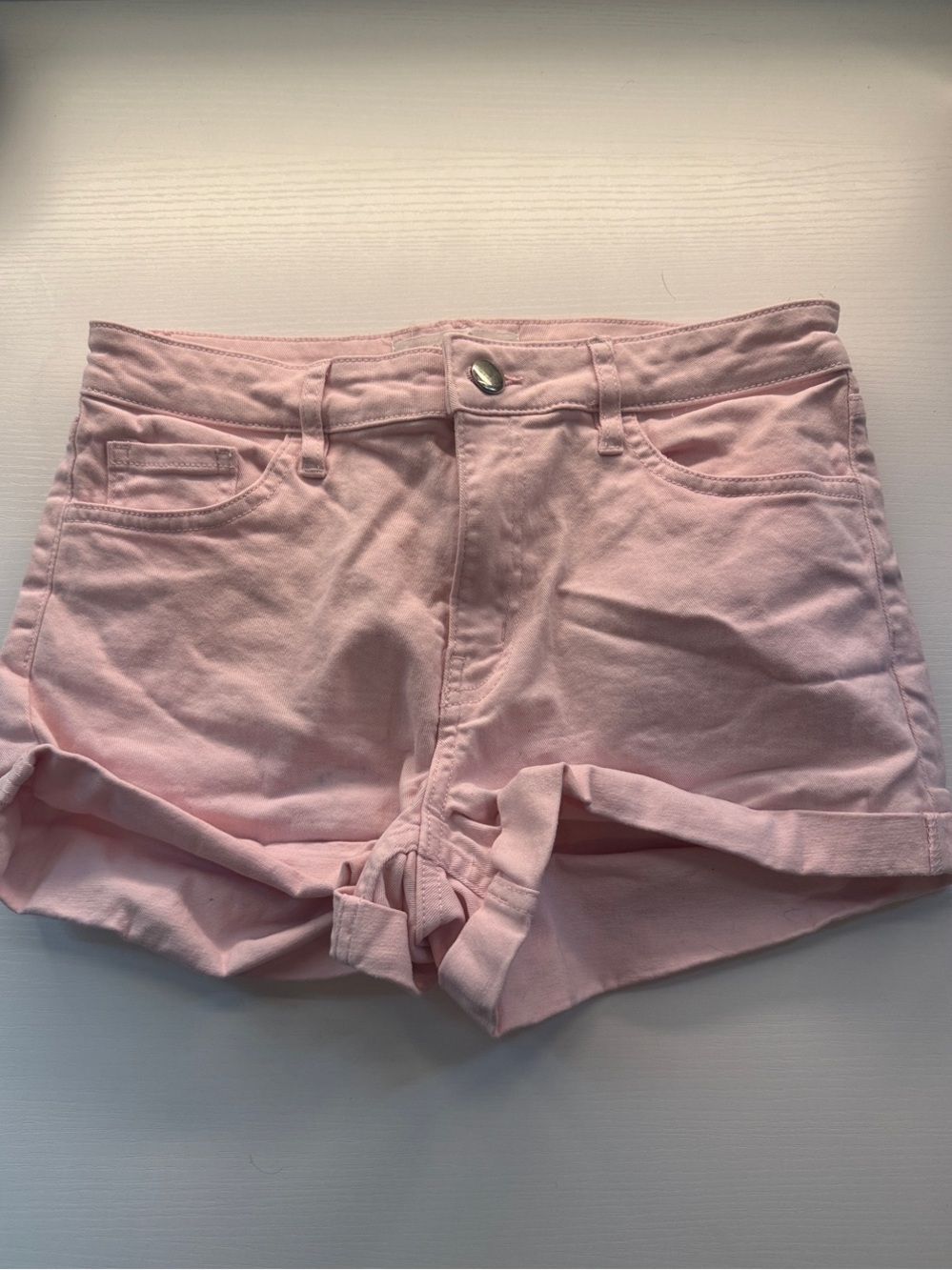 New York Laundry Light Pink Denim Jean Shorts
